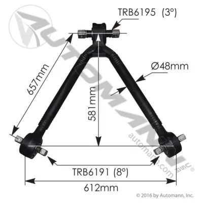CORBATIN CENTRAL BARRA EN V - FREIGTHLINER TUFTRAC 54 - 40K
