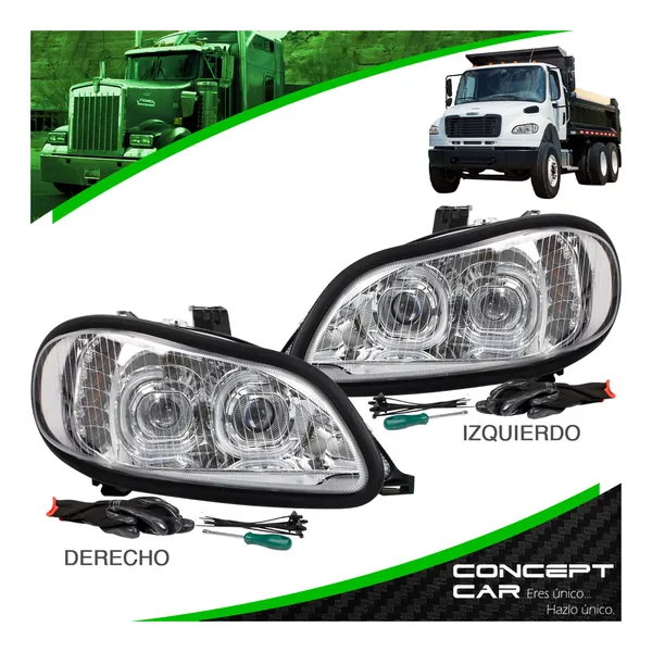 FARO DELANTERO L FREIGHTLINER M2 106 02-09 CROMADO