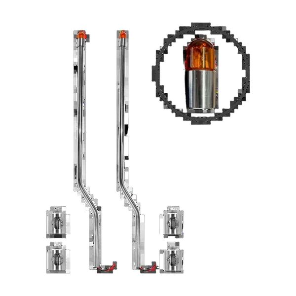 GUIAS DE BUMPER ACERO INOX, (48", 1.21mtrs), 2PCS KIT