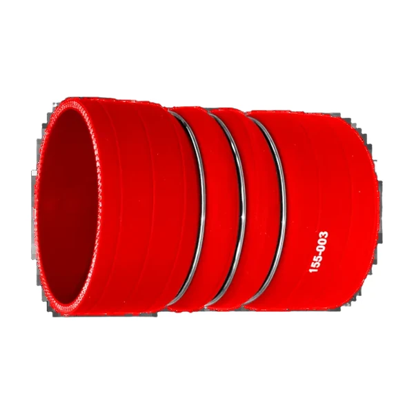MANGUERA TURBO DIAMETRO INTERNO 4” LARGO 6” 3 AROS ROJA