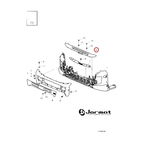 TAPA PLASTICA ACC-1838 VOLVO / MERCEDES BENZ