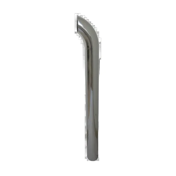 TUBO DE ESCAPE CROMADO 5" X36, CURVO