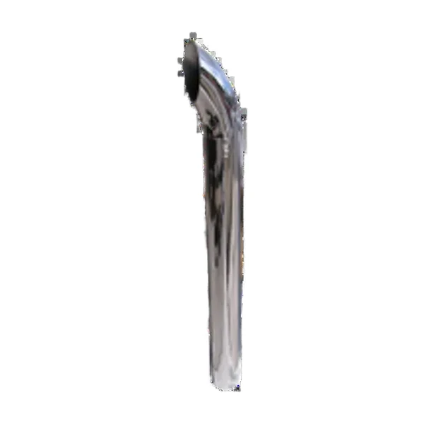 TUBO DE ESCAPE CROMADO 5" X48, CURVO