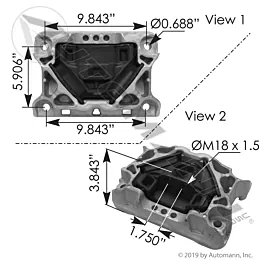 SOPORTE MOTOR POSTERIOR FREIGHTLINER CASCADIA