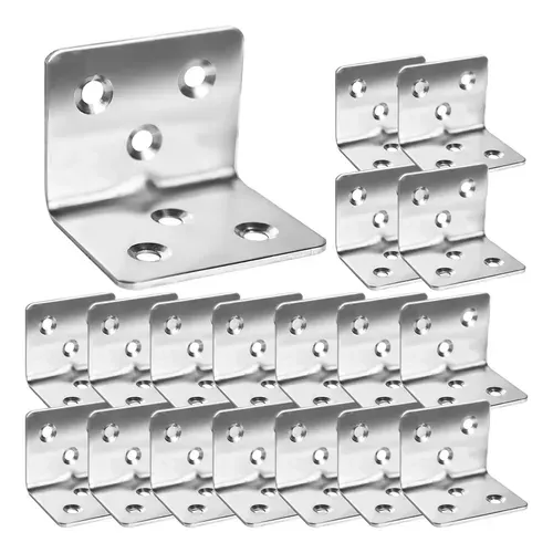 SOPORTE ESCARPINES EN ANGULO ACERO INOXIDABLE PERNOS SEPARADOS