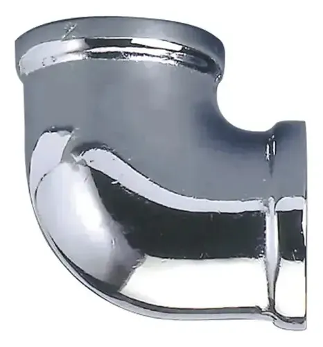 CODO 90°, 5" ID/OD LARGO 12" CROMADO