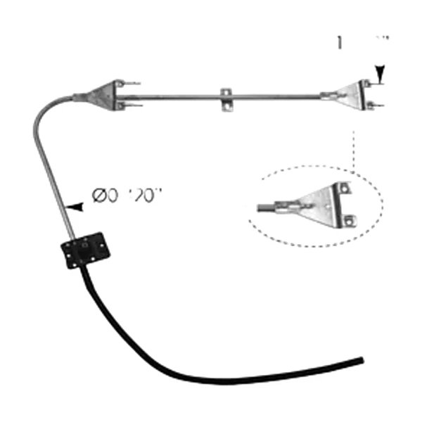 CREMALLERA MANUAL DERECHA MACK