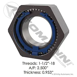 TUERCA RUEDA DIRECCION 1.5" EATON MERITOR 209.4837