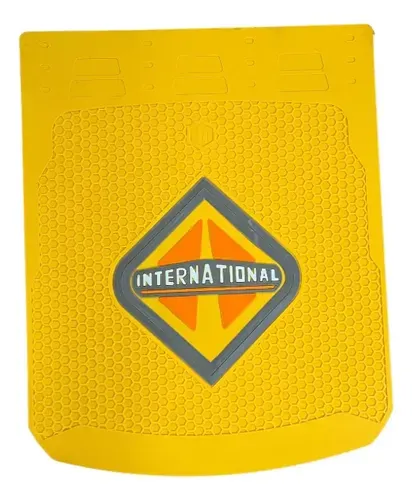 LODERA DE JEBE AMARILLO 24"X30"  "PRECAUCION GIRO AMPLIO