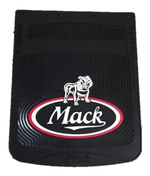 LODERA DE JEBE NEGRO 24"X30" "MACK ROJO