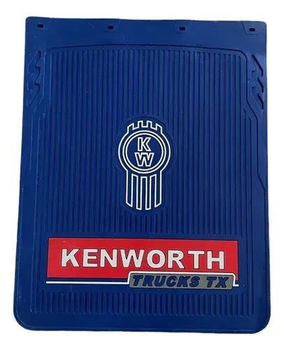 LODERA DE JEBE AZUL 24"X30" "KENWORTH BLANCO